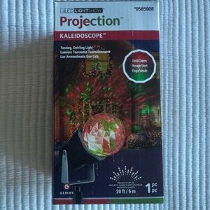 New indoor/outdoor projector lights red green turning kaleidoscope NWT
